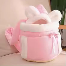 Pet Carrier Bag Cat Dogs Plush Backpack Outdoor Travel Walking Winter Warm Nest Kitten Puppy Hanging Chest Portable Carriers