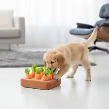 Carrot Snuffle Mat Dog Enrichment Puzzle Pull Radish Plush Carrot Dog Interactive Toys for Pet Plush Carrot Toy Mat